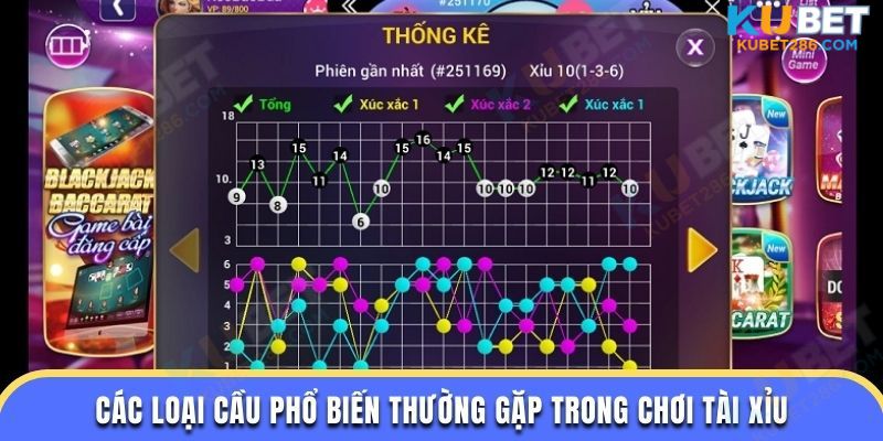 Các loại cầu phổ biến thường gặp trong chơi tài xỉu