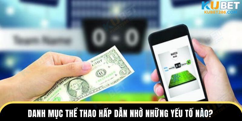 Danh mục thể thao hấp dẫn nhờ những yếu tố nào?